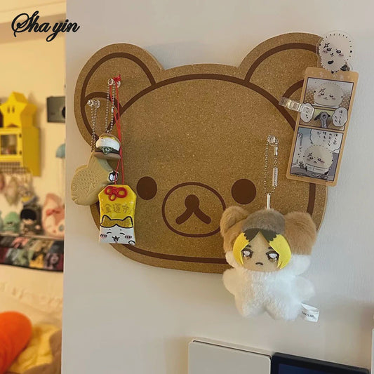 Schattig Beren Viltbord - Decoratieve Fotowand & Berichtbord voor Slaapkamer