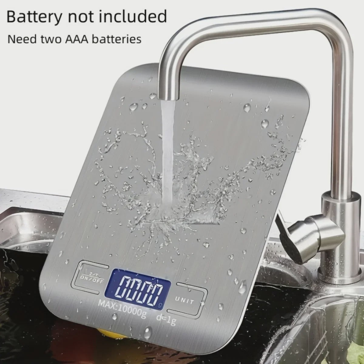 Precisie Keukenweegschaal Digitaal - 10kg/1g - Roestvrij Staal - Bakken & Koken