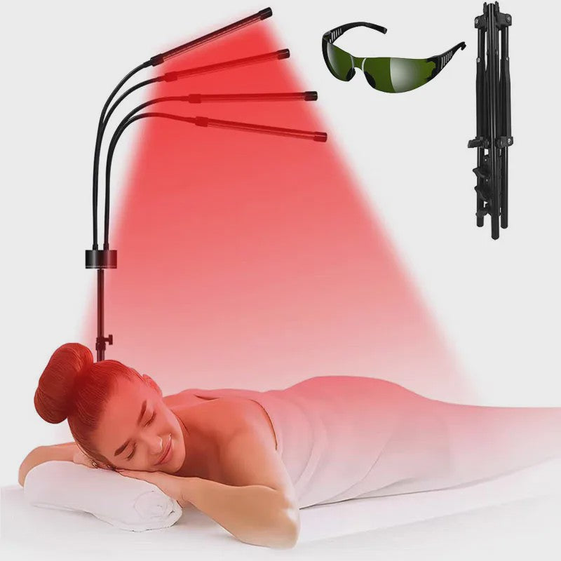 Professionele Roodlicht & Near-Infrared Lamp met Timer - 660nm/850nm - Verstelbaar Statief