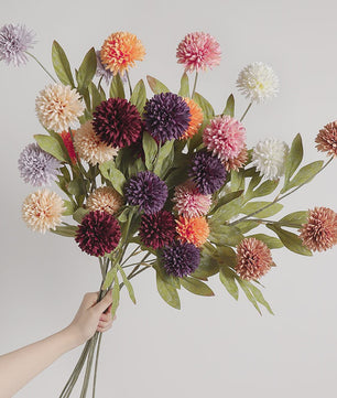 Zijden Kunstbloemen Stelen (70cm) - 4 Bloemhoofden Daisy/Paardenbloem voor Decoratie