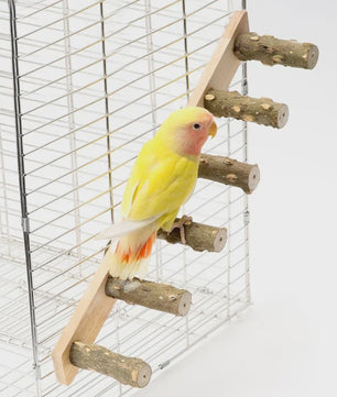 Houten Klimladder voor Vogels en Hamsters - Interactief Kooi Speelgoed