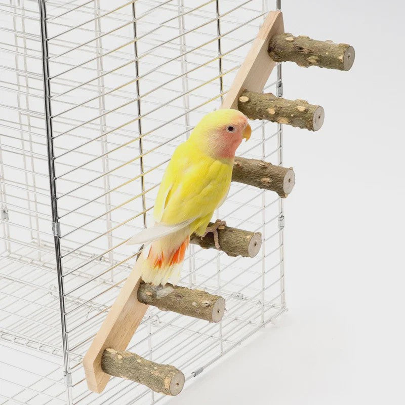 Houten Klimladder voor Vogels en Hamsters - Interactief Kooi Speelgoed