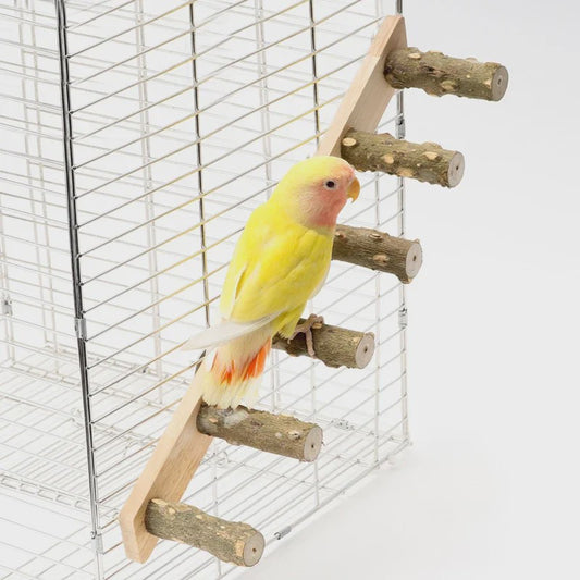Houten Klimladder voor Vogels en Hamsters - Interactief Kooi Speelgoed