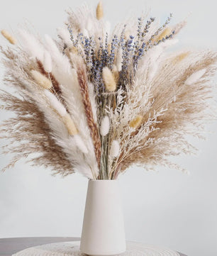 105 Delige Boho Stijl Pampasgras & Gedroogde Bloemen Decoratie Set