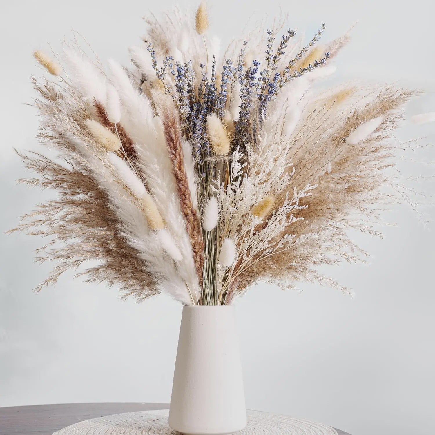 105 Delige Boho Stijl Pampasgras & Gedroogde Bloemen Decoratie Set