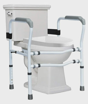 Toiletsteun met Armleuningen - In Hoogte Verstelbaar, Zonder Boren, Antislip