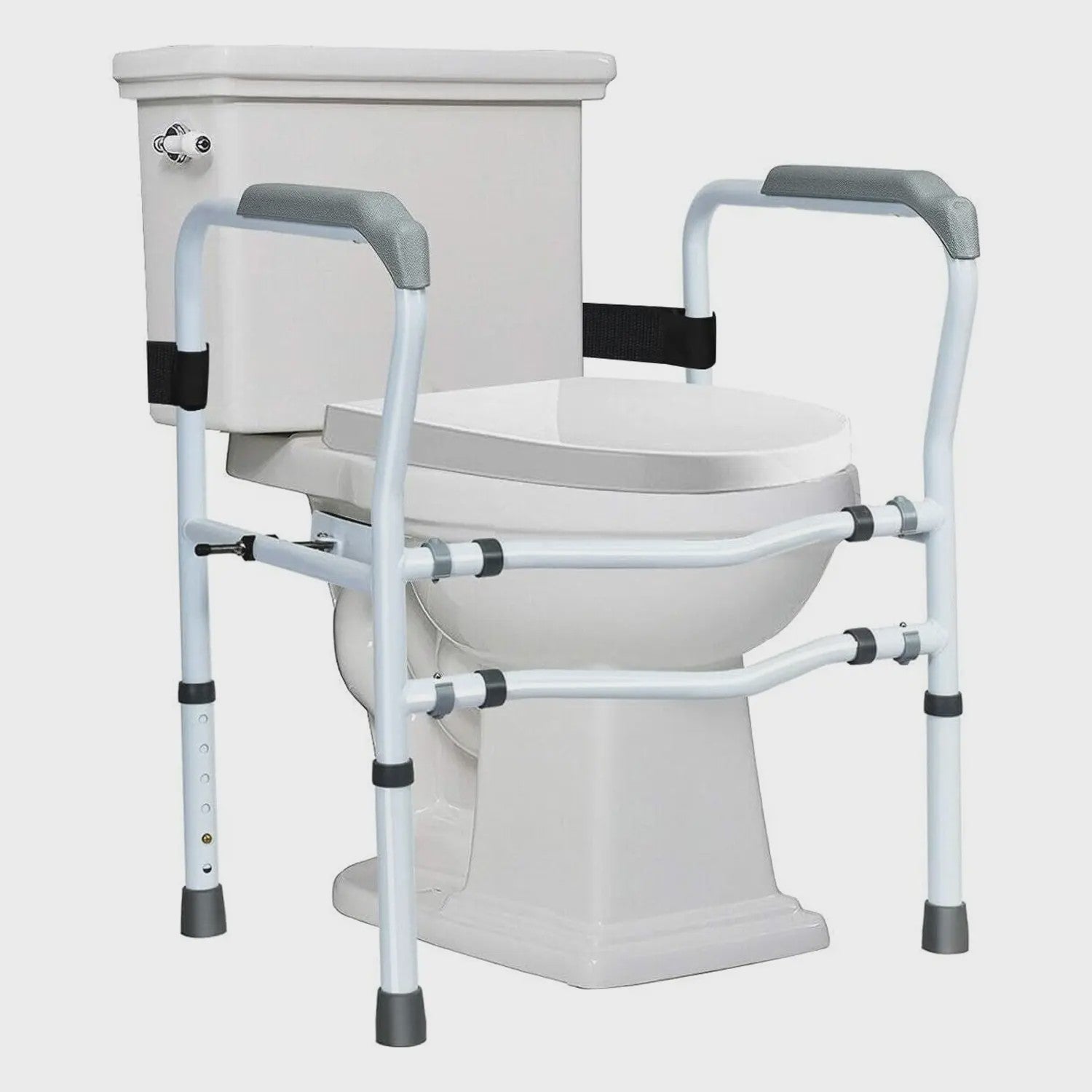 Toiletsteun met Armleuningen - In Hoogte Verstelbaar, Zonder Boren, Antislip