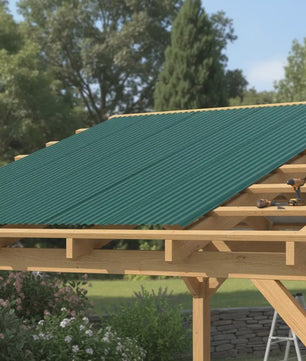 Dakplaten Groen Staal 12 Stuks - 100x36cm - Weerbestendig en Duurzaam