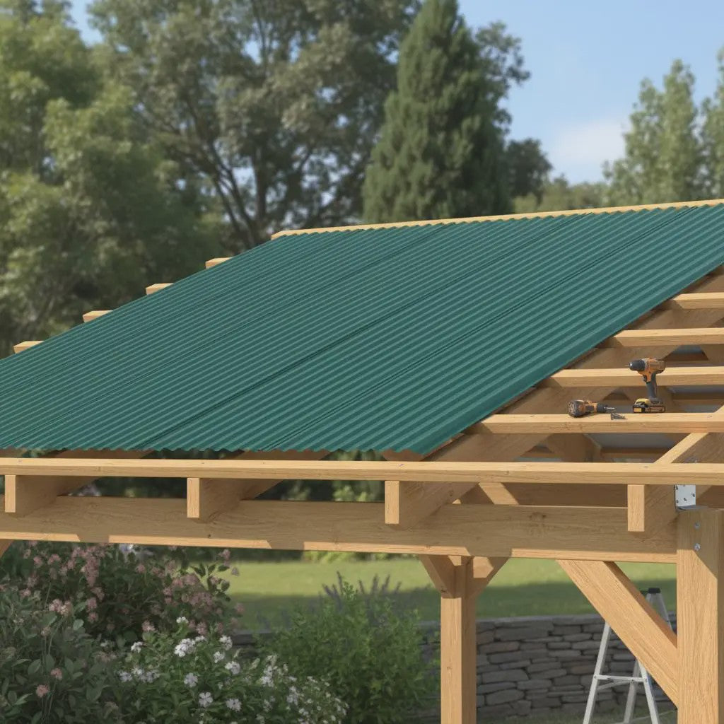 Dakplaten Groen Staal 12 Stuks - 100x36cm - Weerbestendig en Duurzaam