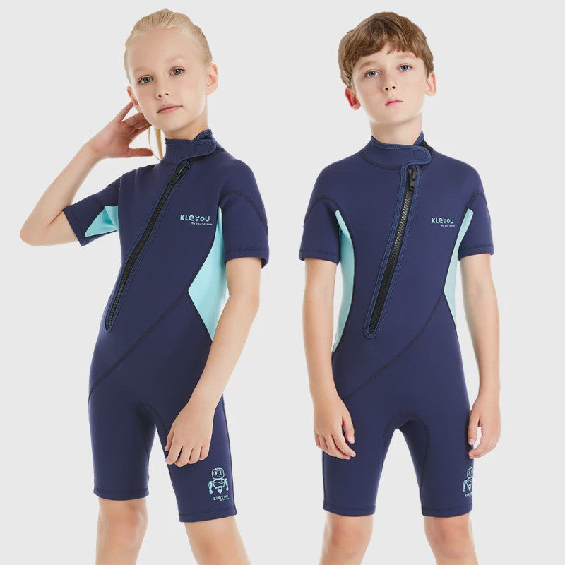 2mm Kinder Wetsuit Shorty voor Jongens & Meisjes - Neopreen Zwempak voor Strand & Watersport