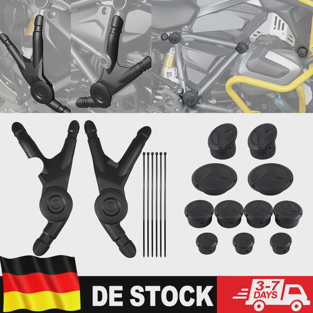 Frame Gaten Afdekking Set & Frame Protector voor BMW R1250GS Adventure (2018-2024) & R1200GS ADV (2014-2018)