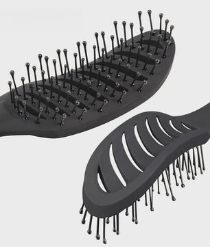 Gevormde Vent Haarborstel - Anti-statisch, Ontklittend & Scalp Massager voor Salonkwaliteit Styling