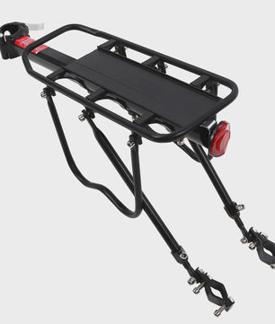 Aluminium Fietscarrier Zwart - Robuuste Bagagedrager Achter voor Fietsen