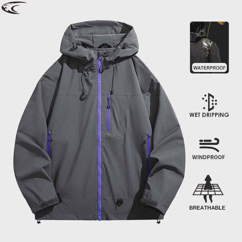 Unisex Waterdichte & Winddichte Outdoor Jas - Perfect voor Wandelen, Trekking & Sport