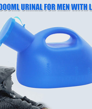2000ml Dik Heren Urinaal met Deksel - Draagbare Plasfles voor Camping, Reizen & Thuis