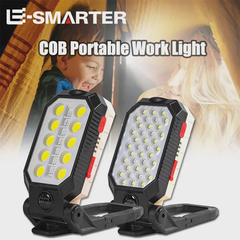 ESMARTER COB Werklamp - Draagbaar, USB Oplaadbaar, Noodverlichting & Zaklamp