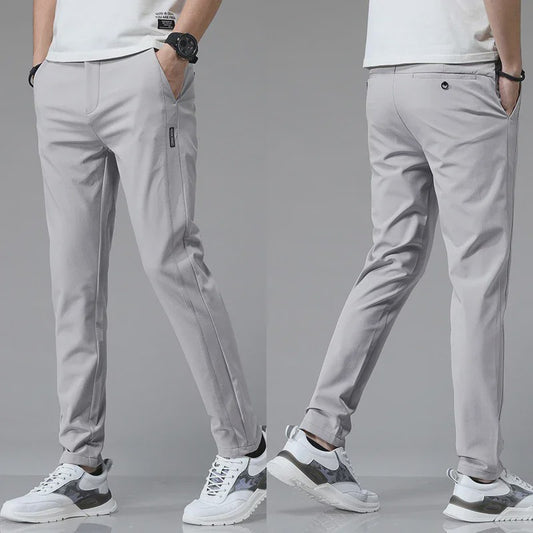 Heren Stretch Slim Fit Casual Broek - Ademend & Comfortabel voor Golf en Sport