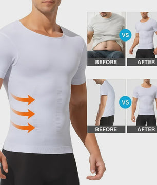 Herenshirt met Compressie en Buikcorrectie - Naadloos Slimming Tanktop voor Fitness en Dagelijks Gebruik