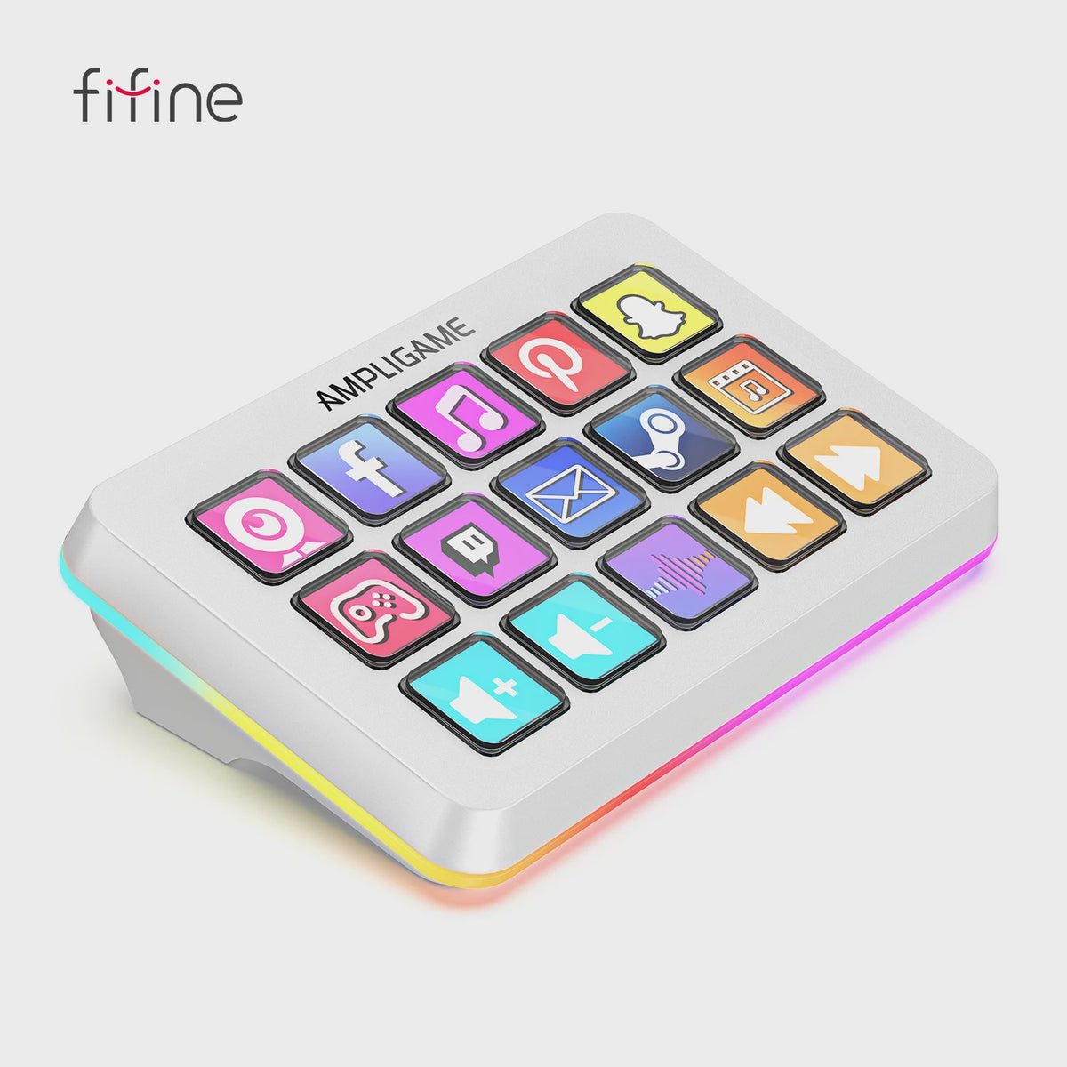 FIFINE D6 Macro Stream Controller: 15 Programmeerbare Toetsen voor Streamen