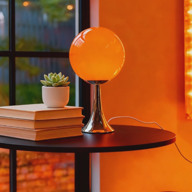 Glazen Bol Tafellamp Nordic Design - Sfeervolle Verlichting met 3 Kleurtemperaturen