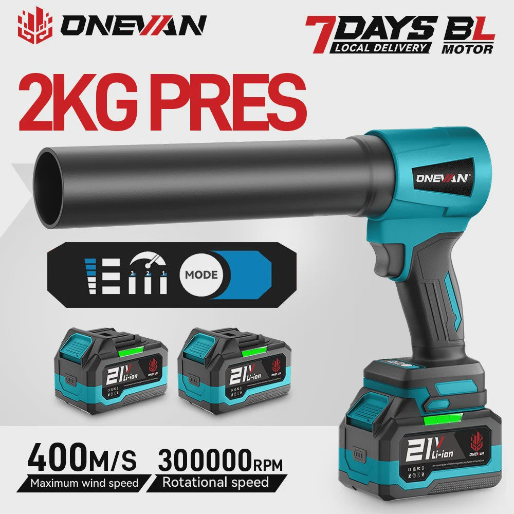 ONEVAN Krachtige Accu Bladblazer & Stofzuiger - 4000W, 400m/s, Borstelloos