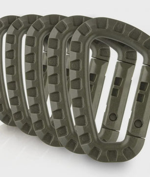 Tactische Karabijnhaak Clips D-Ring Gespen - Set van 1-10 Stuks voor Outdoor & Backpacking