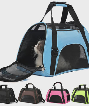 Draagbare Hondentas & Kattenmand - Ademende Mesh Reistas voor Kleine Honden en Puppies, Opvouwbaar