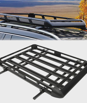 Universele Aluminium Dakdrager Bagagemand Zwart - 140/160x100cm - 150kg Laadvermogen