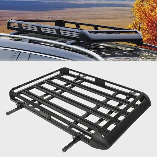 Universele Aluminium Dakdrager Bagagemand Zwart - 140/160x100cm - 150kg Laadvermogen