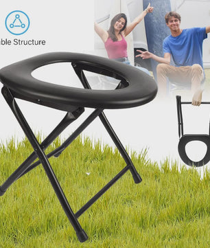 Draagbaar Camping Toilet: Compacte en Lichtgewicht Commode Stoel voor Buiten & Binnen