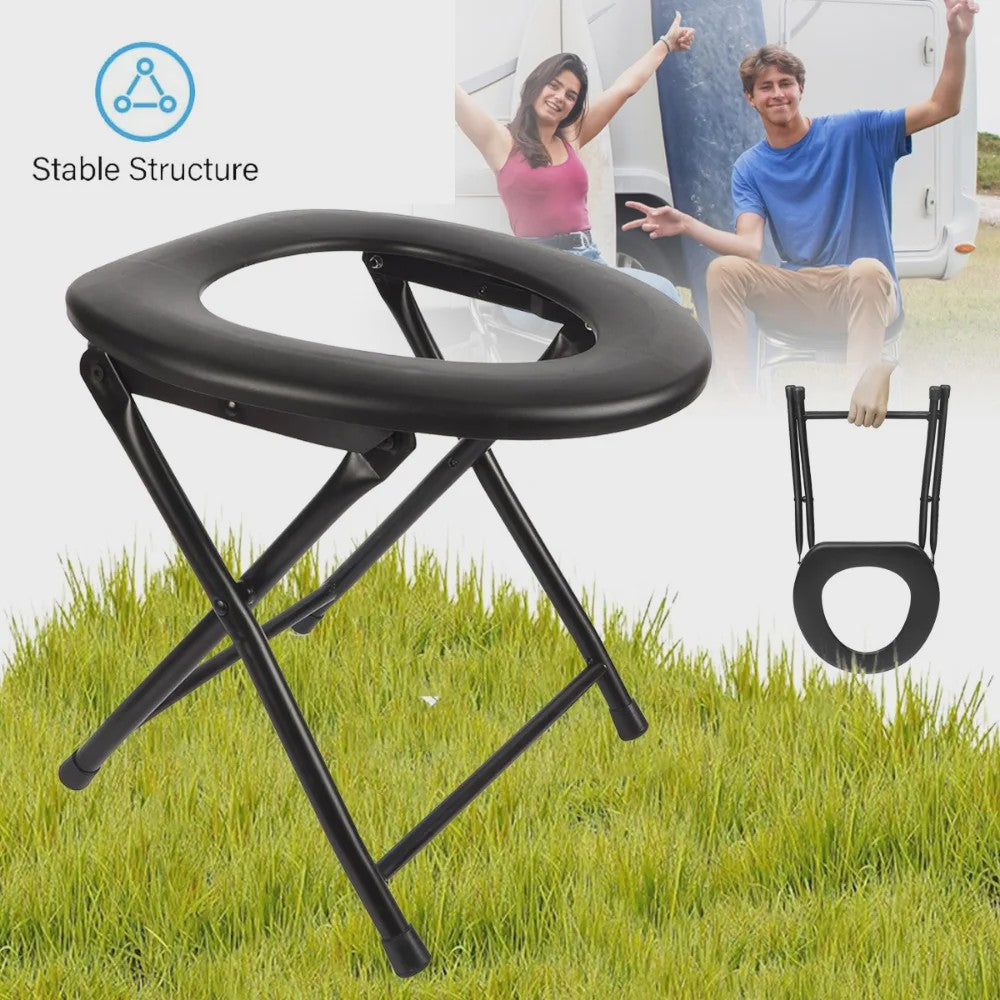 Draagbaar Camping Toilet: Compacte en Lichtgewicht Commode Stoel voor Buiten & Binnen