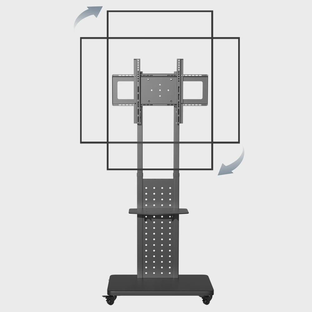 Verrijdbare TV Standaard voor 32-65 Inch TV's | In Hoogte Verstelbaar | VESA 600x400mm