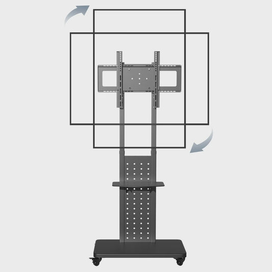 Verrijdbare TV Standaard voor 32-65 Inch TV's | In Hoogte Verstelbaar | VESA 600x400mm