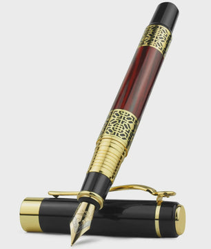 Luxe Metalen Vulpen met F-punt - Klassiek Design voor Zakelijk Schrijven