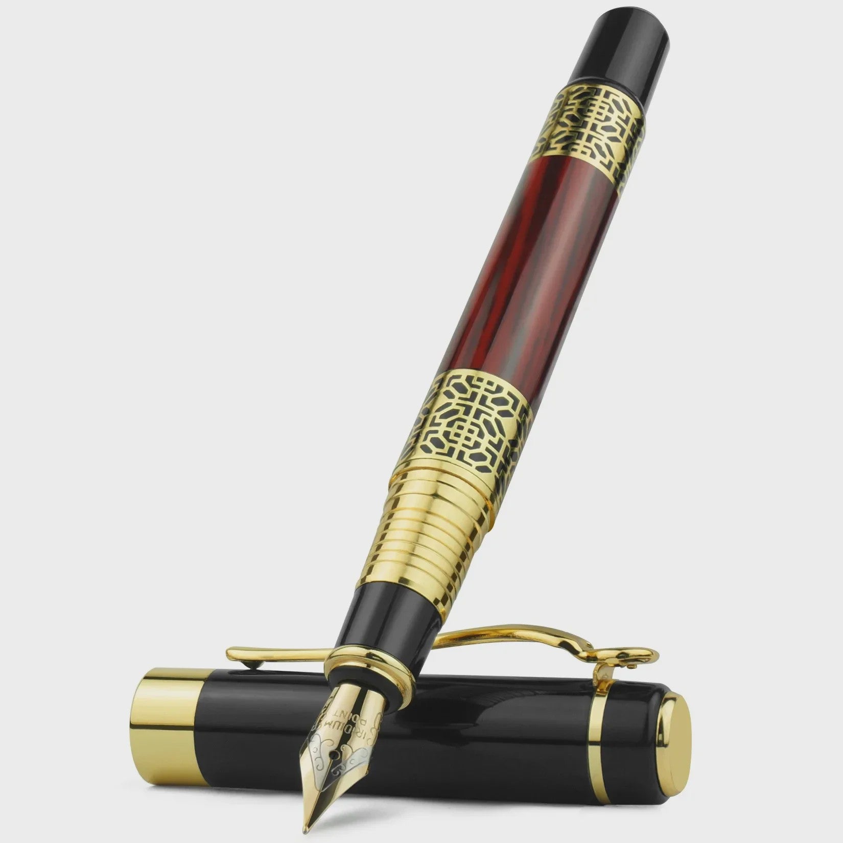 Luxe Metalen Vulpen met F-punt - Klassiek Design voor Zakelijk Schrijven