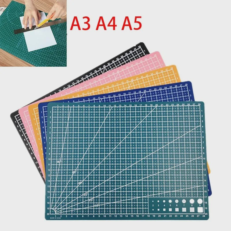 PVC Snijmat A3/A4/A5 - Beschermende Werkbank Onderlegger voor Handwerk, Naaien & Precisiewerk