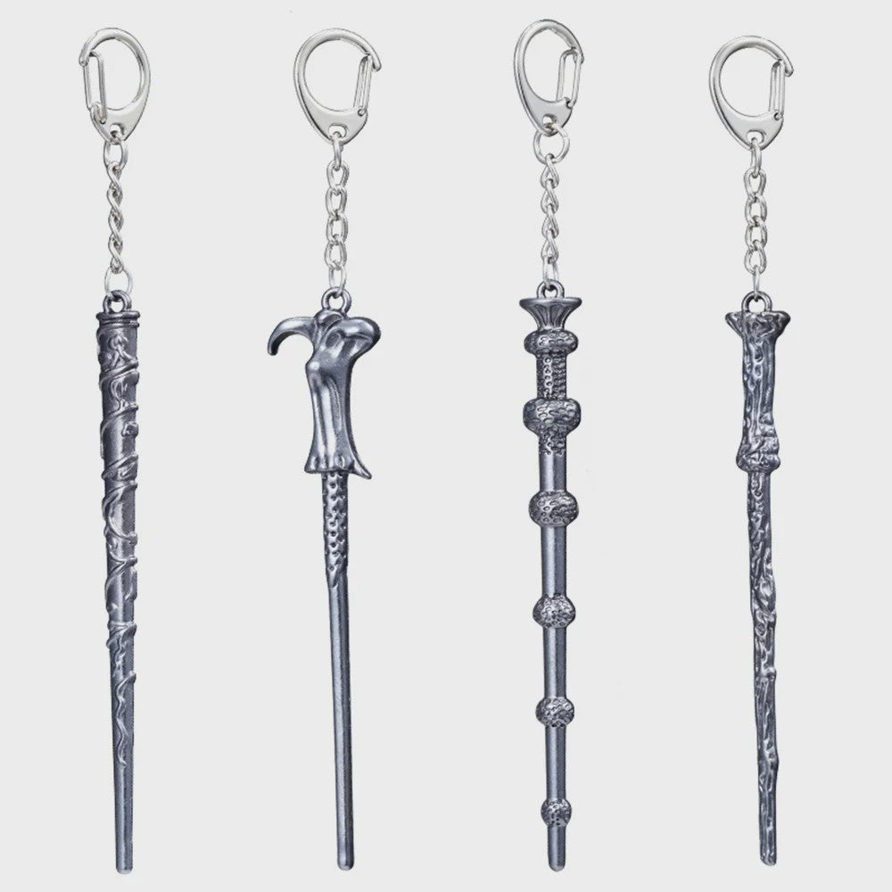 Magische Toverstaf Sleutelhanger - Vintage Sieraden & Cosplay Accessoire