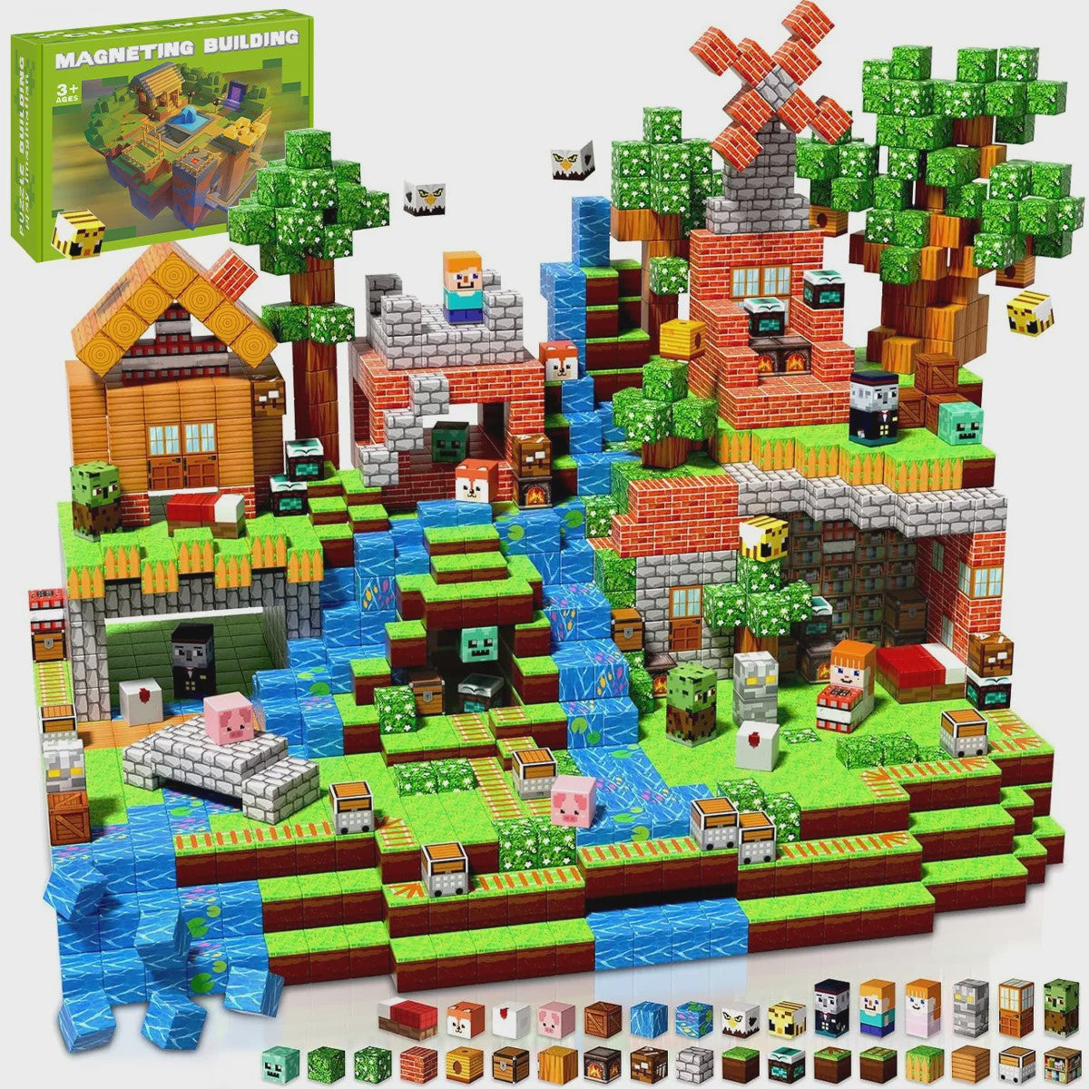 Magnetische Bouwstenen Speelgoed - Creatieve Architectuur Model Set voor Kinderen