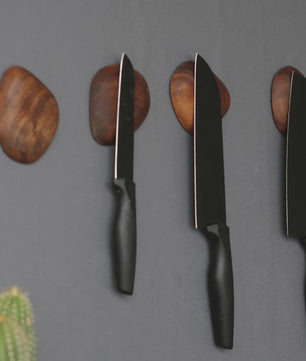 Magnetische Messenhouder Hout - Wandmontage, Keuken Organizer