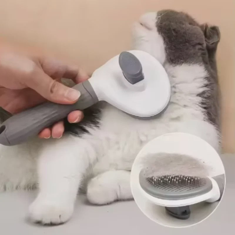 Zelfreinigende Honden- en Kattenborstel – Efficiënte Haarverwijderaar voor Verzorging