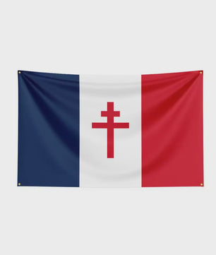 Historische Vlag Vrije Fransen 1940-1944 | Frans Verzet WW2 Banner | Buiten & Binnen Decoratie