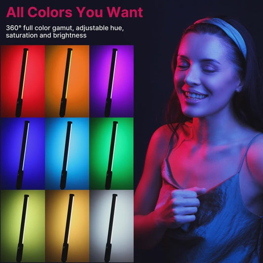 Ulanzi VL119 RGB Stick Light: Handheld LED Videolamp voor Creatieve Verlichting