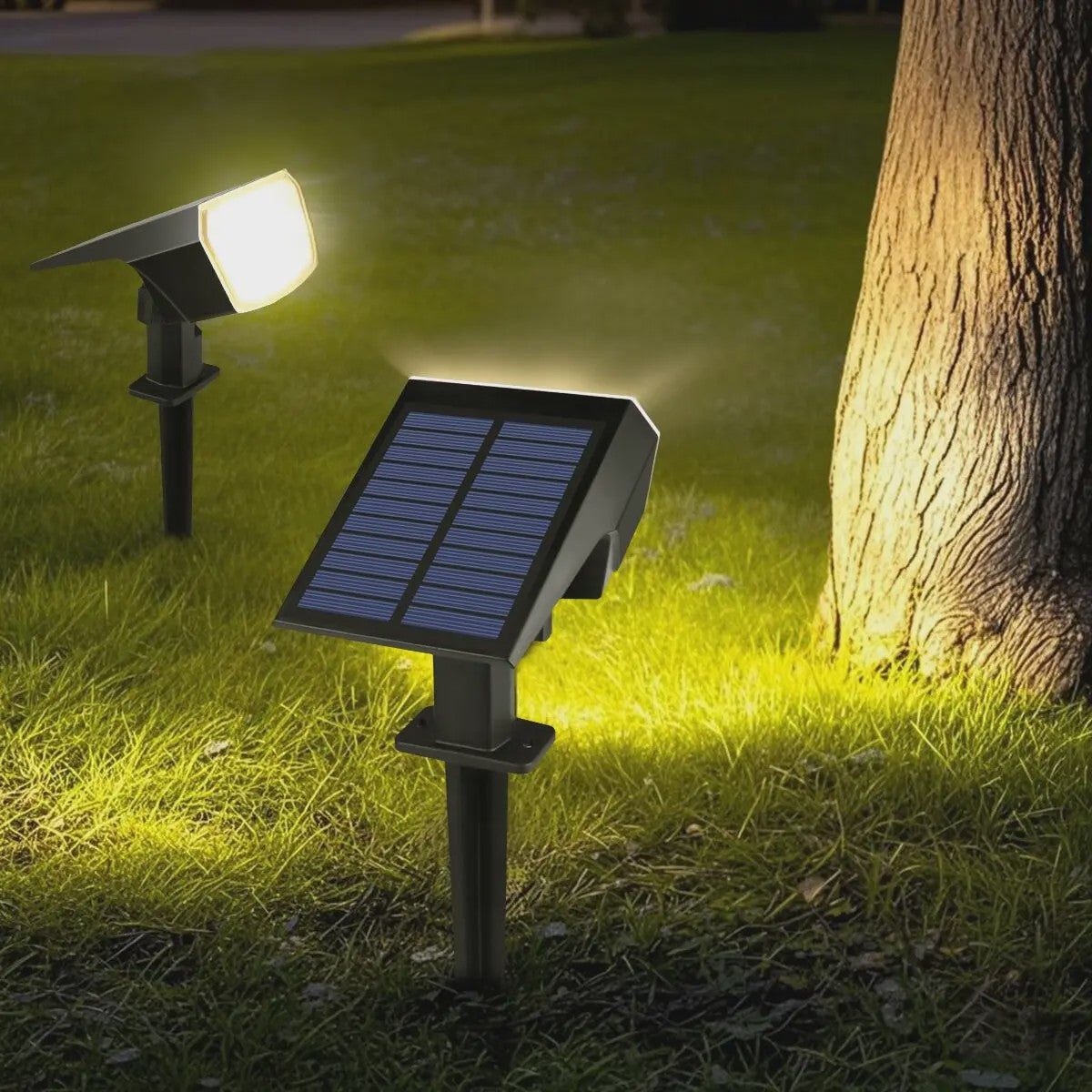 59 LED Solar Spotlight - Waterdichte Tuinlamp met Grondpin & Automatische Verlichting