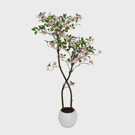 Hoge Kunst Jasmijnboom met Bloemen - Realistische Nep Jasmijnplant voor Binnen & Buiten