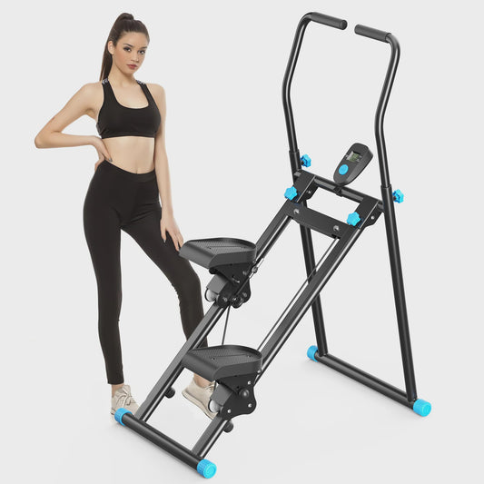 New Version Vertical Climber Machine -Compact Folding Cardio Stepper for Full-Body Workout,Ideal for Home Gym Exercise Equipment