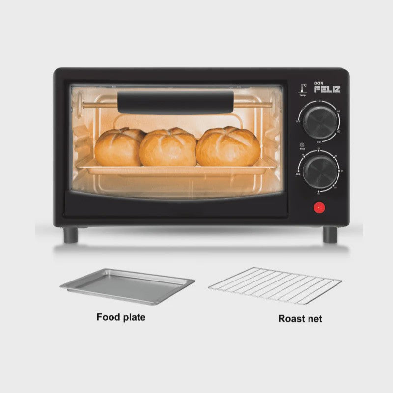 Mini Elektrische Oven 12L - Multifunctioneel voor Gebak, Toast, Pizza & Meer