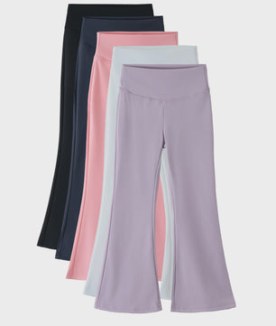 Flared Yoga Leggings Hoge Taille voor Meisjes en Tieners - Comfortabele Sportbroek