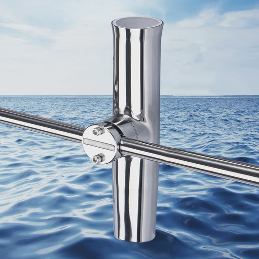 RVS Hengelhouder met Klembevestiging voor Rail - Marine Boot Accessoire