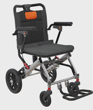 Lichtgewicht Opvouwbare Rolstoel voor Volwassenen - Aluminium Frame, 16" Zitting