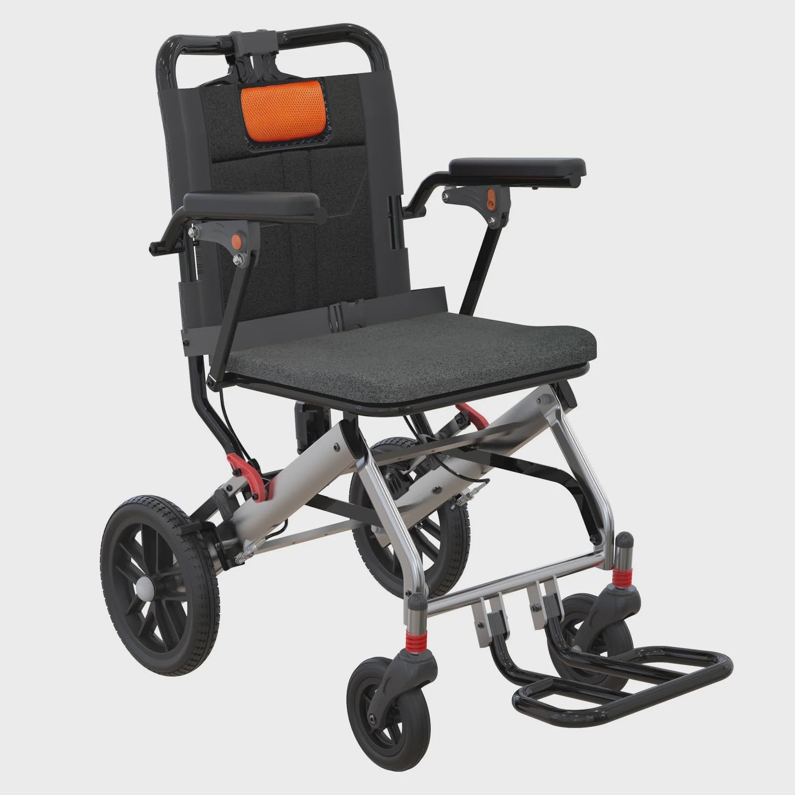 Lichtgewicht Opvouwbare Rolstoel voor Volwassenen - Aluminium Frame, 16" Zitting